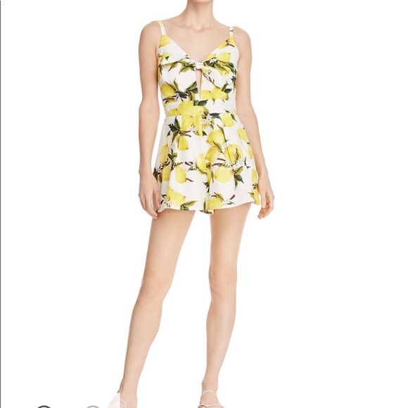 Helen Owen x AQUA lemon print romper - Picture 5 of 7